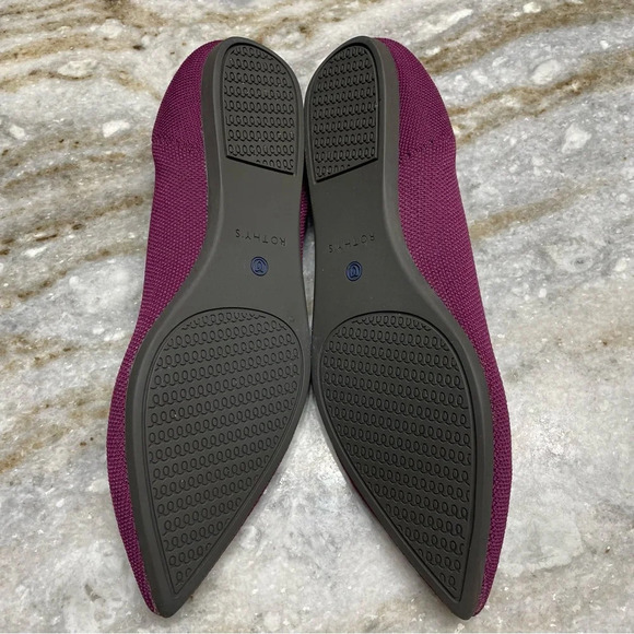Rothy's The Pointed Toe Ballet Flats in Orchid Retired Color Size - Picture 10 of 11